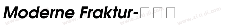 Moderne Fraktur字体转换